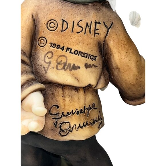 1994 Giuseppe Armani Disney Hand Signed Bashful Dwarf Dwarves Figurine Italy - Picture 5 of 7